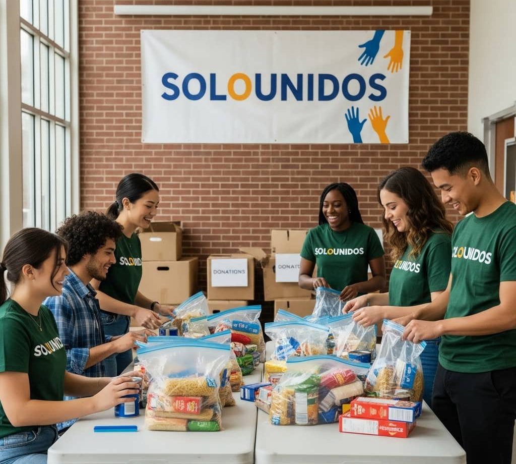 Entrega de ayuda solidaria